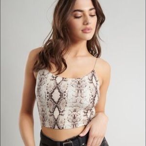 GARAGE Bungee Cami in Snake Print